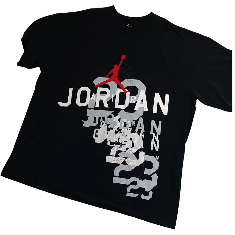 Nike Air Jordan Vintage Tee Mens XXL Black Take Flight 23 Jumpman Basketball‎